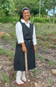 Silvia Maribel Zamora Mérida, participante al proyecto Lempa Vivo, cuidadora de la naturaleza y de su familia